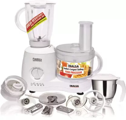 Inalsa Fiesta Lx 650 W Food Processor  (White) Inalsa Fiesta Lx 650 W Food Processor  (White)